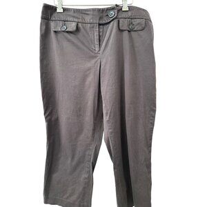 🌸3/$15🌸Ann Taylor Lindsay Curvy Brown Slacks sz 12